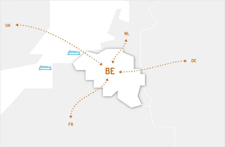 NBP marketzone connecting to the ZTP marketzone with access to the neighbouring markets