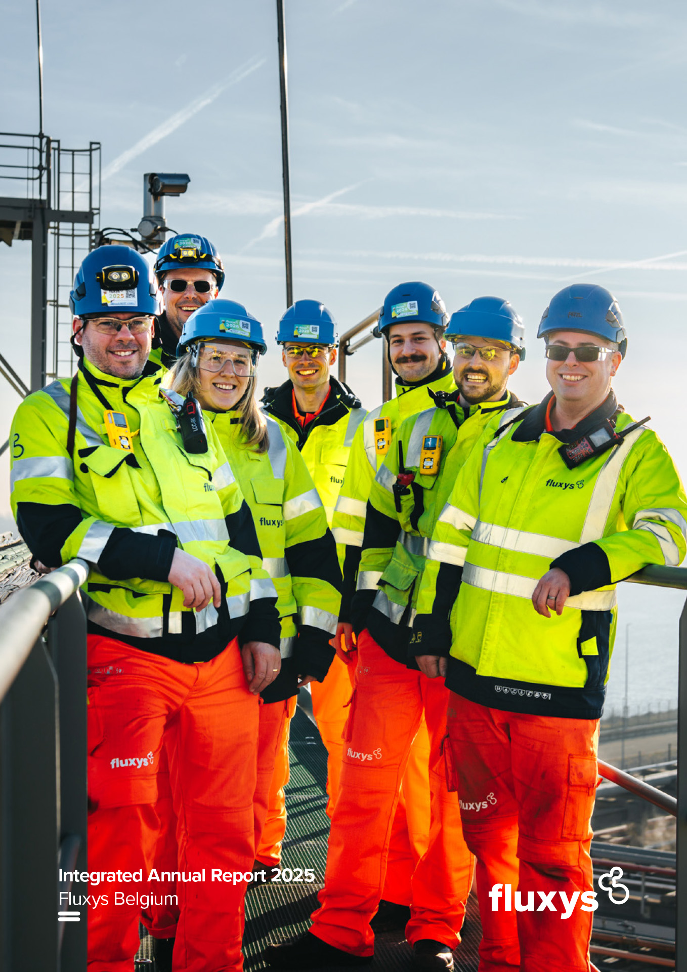 Fluxys Belgium Annual report cover.