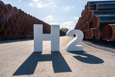 The H2 sign next to our pipelines.